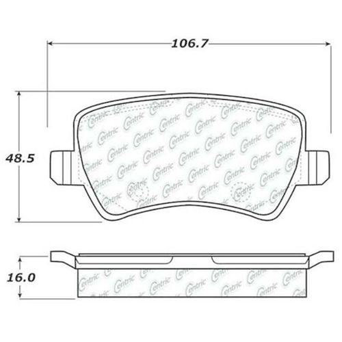 Pastilha Traseira Centric Land Rover Freelander 2 2008-2014 PTLR3070-12689